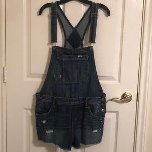 Blue Jean overall shorts